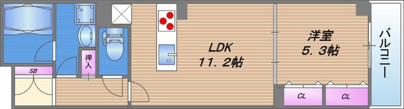 アーク緑橋の間取り