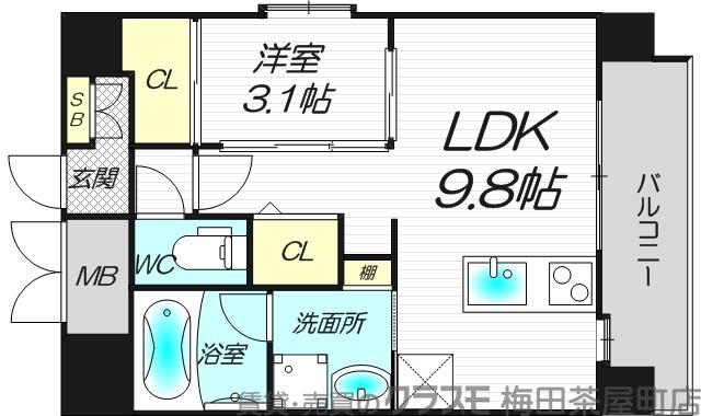 東三国の完工年月(2025年3月)築の賃貸マンションの間取り