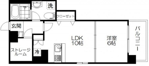 四条町の完工年月(2007年10月)築の賃貸マンションの間取り