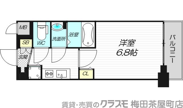 プレサンス塚本グランゲートの間取り