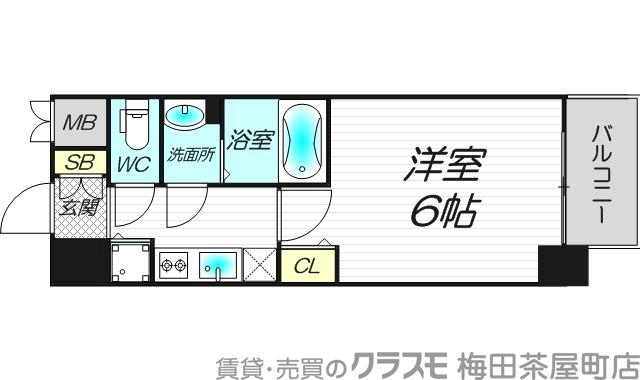 西中島の完工年月(2014年2月)築の賃貸マンションの間取り