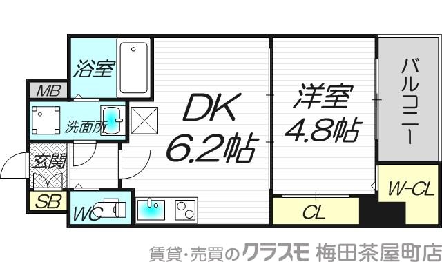 宮原の完工年月(2015年3月)築の賃貸マンションの間取り