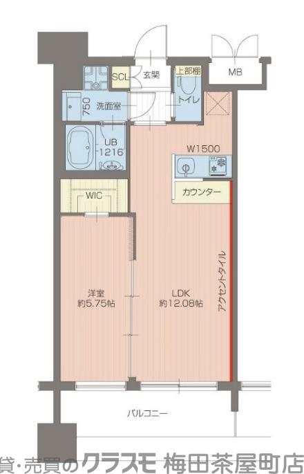 十八条の完工年月(2025年12月)築の賃貸マンションの間取り