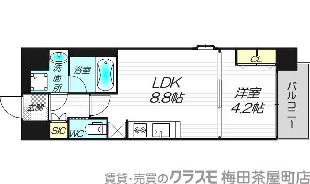 リッツ新大阪プレミアムの間取り