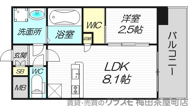 宮原の完工年月(2024年9月)築の賃貸マンションの間取り