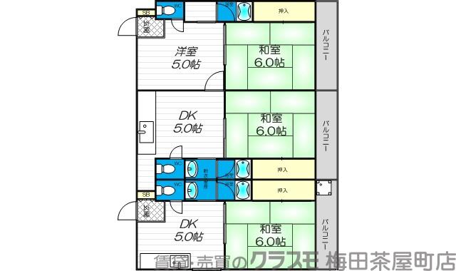 SENSE東淀川の間取り
