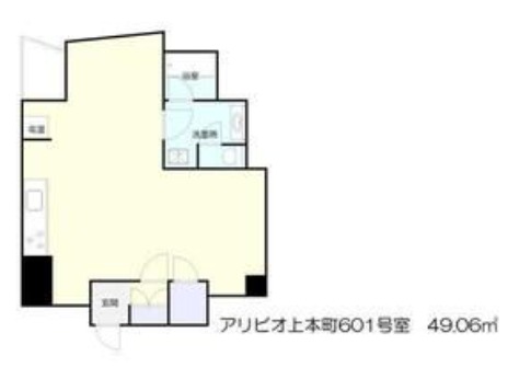 アリビオ上本町の間取り