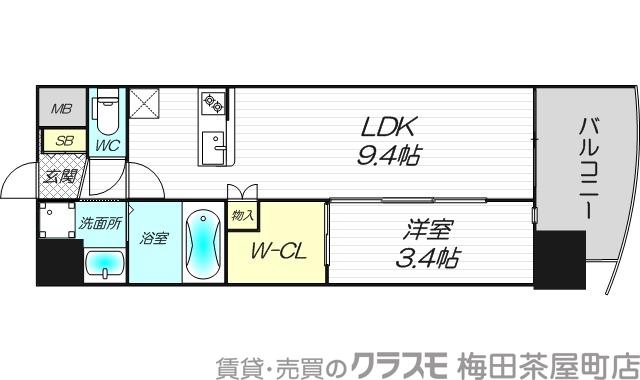 江坂町の完工年月(2024年5月)築の賃貸マンションの間取り