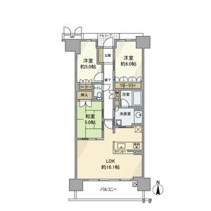 久世高田町の完工年月(2016年2月)築の賃貸マンションの間取り