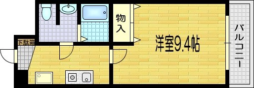 観音堂町の完工年月(2005年4月)築の賃貸マンションの間取り