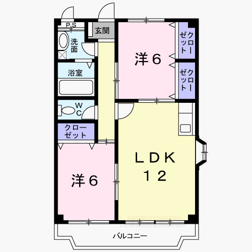プリベイル田中の間取り