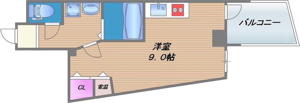 アウラ新深江の間取り