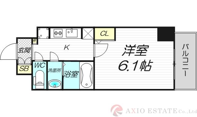 エムブイインプ新大阪の間取り