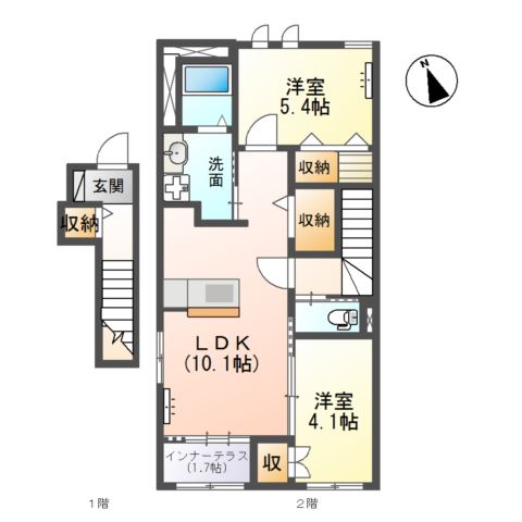 ヌーベル ルートの間取り