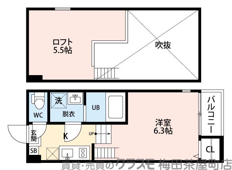 プランドルアムール江坂の間取り
