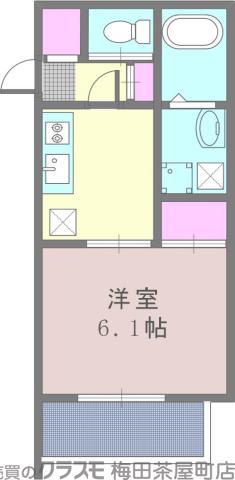 グリュック豊津の間取り