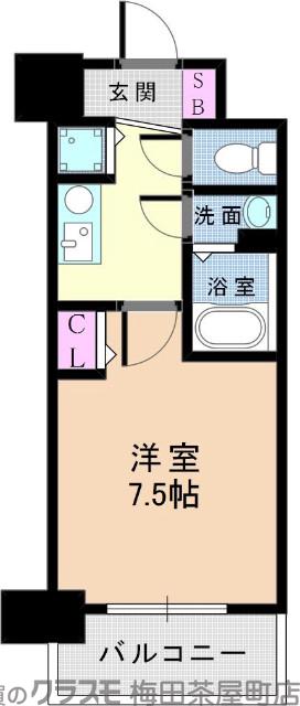 江の木町の完工年月(2017年6月)築の賃貸マンションの間取り