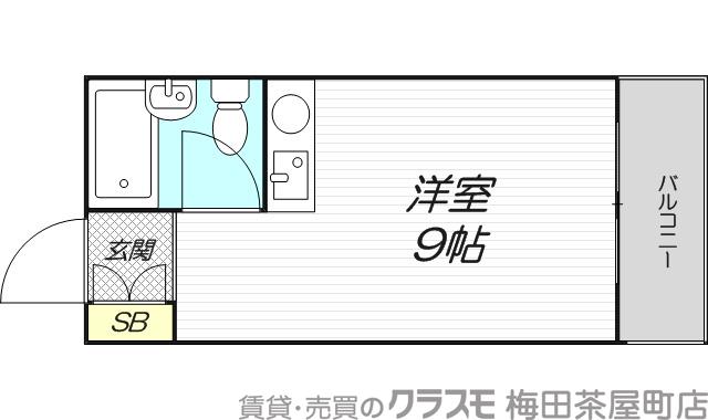 下新庄の完工年月(1989年6月)築の賃貸マンションの間取り