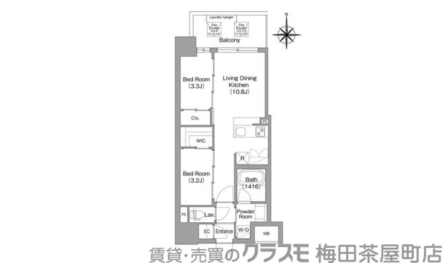 東三国の完工年月(2026年4月)築の賃貸マンションの間取り