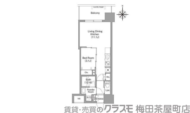 東三国の完工年月(2026年4月)築の賃貸マンションの間取り
