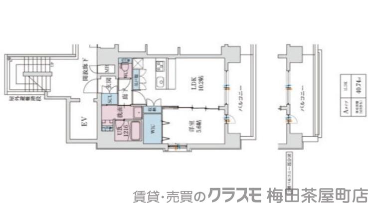 スプランディッド梅田WESTの間取り