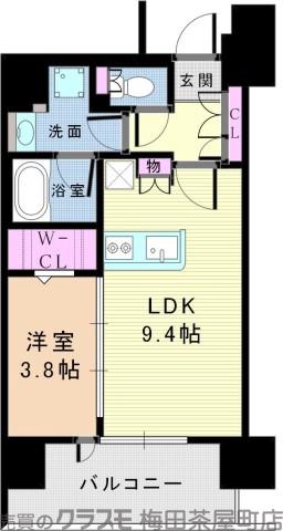 広芝町の完工年月(2017年3月)築の賃貸マンションの間取り