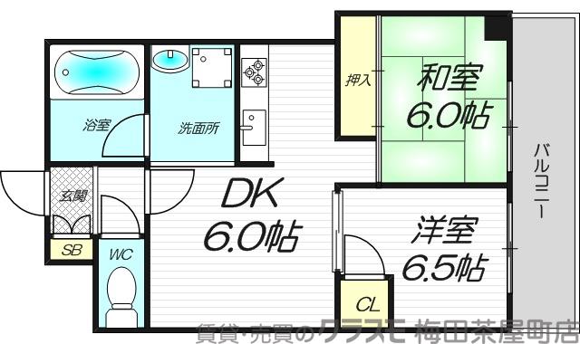 木川東の完工年月(1985年9月)築の賃貸マンションの間取り