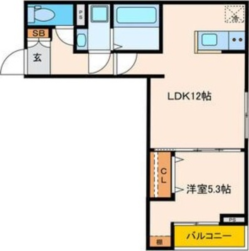 パセオプラシード連坊の間取り