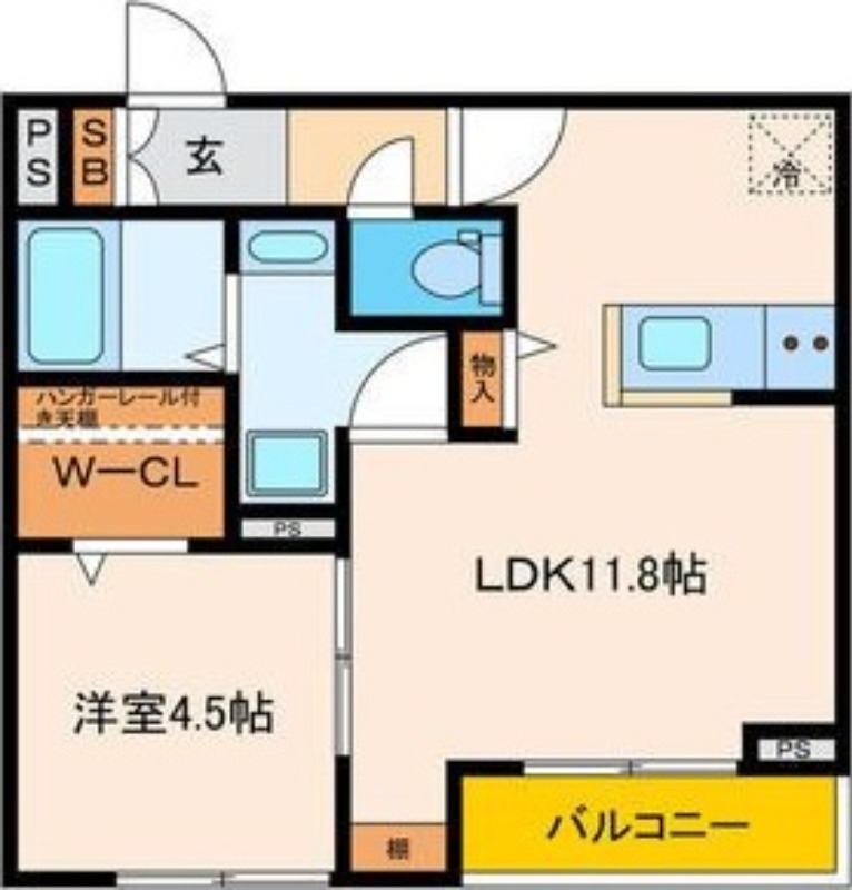 パセオプラシード連坊の間取り
