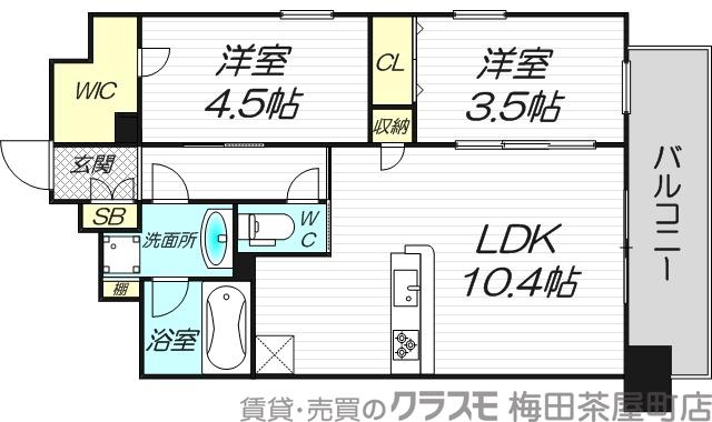 木川東の完工年月(2025年3月)築の賃貸マンションの間取り