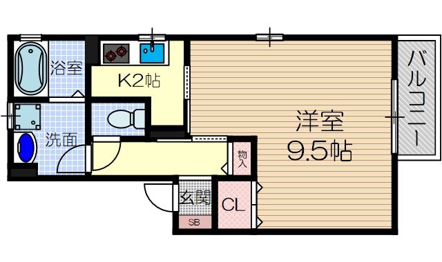 アウラ千里丘の間取り