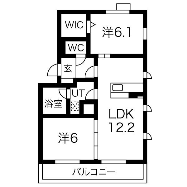 桂北滝川町の完工年月(2014年9月)築の賃貸アパートの間取り
