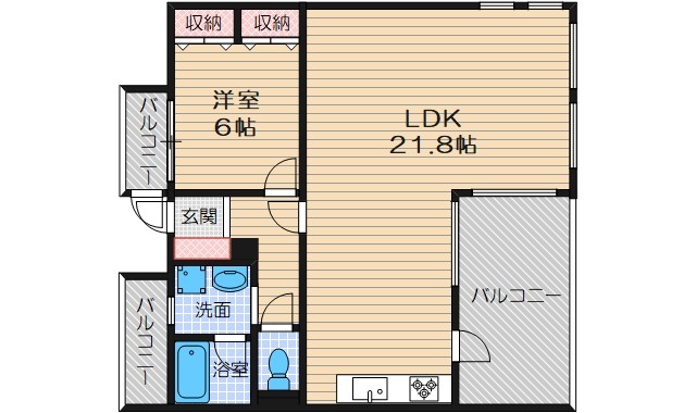フォルテ摂津の間取り