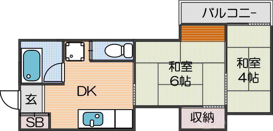 マンションサンエースの間取り