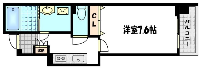 CALM河原町二条の間取り
