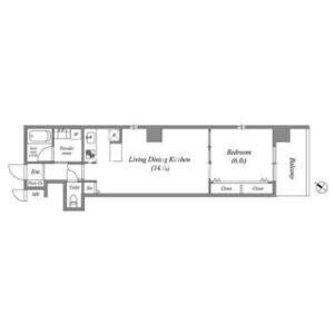 Broad阿倍野阪南町Residenceの間取り