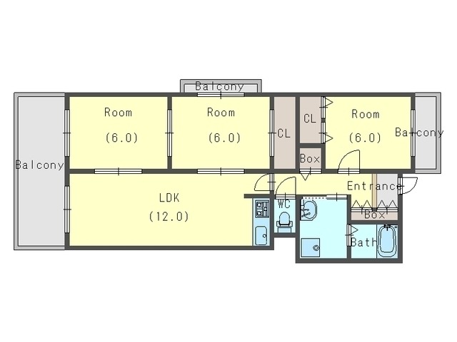 カロンシャトーの間取り