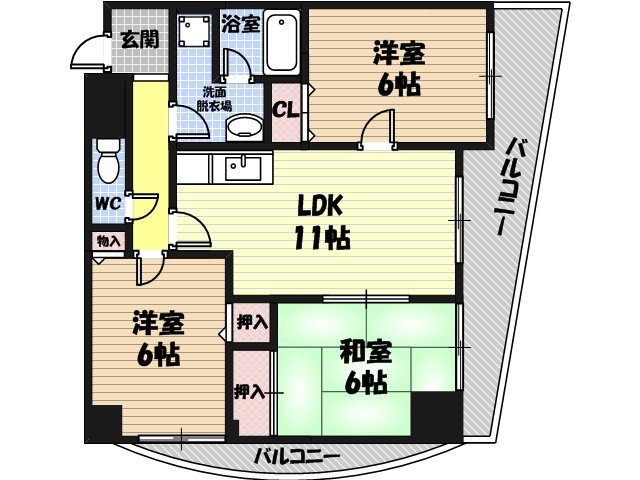 ベルフォーレの間取り