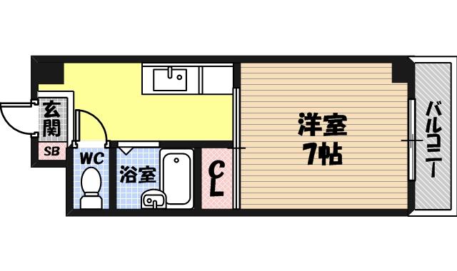 コーポカースルの間取り