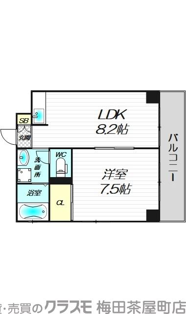 宮原の完工年月(1995年8月)築の賃貸マンションの間取り