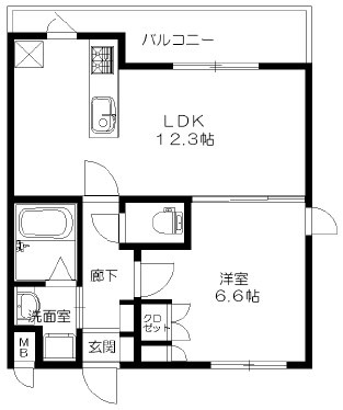 久世中久世町1丁目の完工年月(2018年2月)築の賃貸マンションの間取り