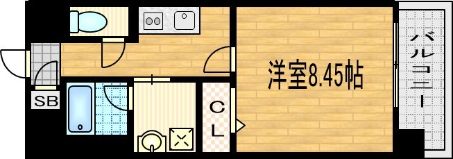 西ノ京東栂尾町の完工年月(2006年2月)築の賃貸マンションの間取り