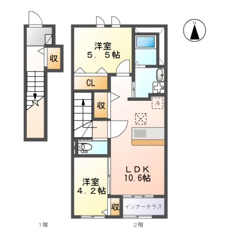サンコート南仙台の間取り