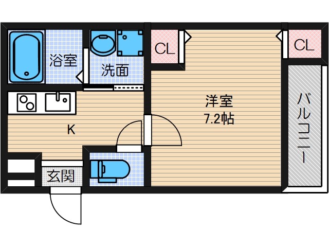 フジパレス千里丘Ⅱ番館の間取り