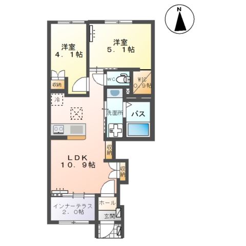 小田原3丁目新築アパートの間取り