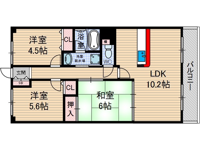 ライフ18の間取り