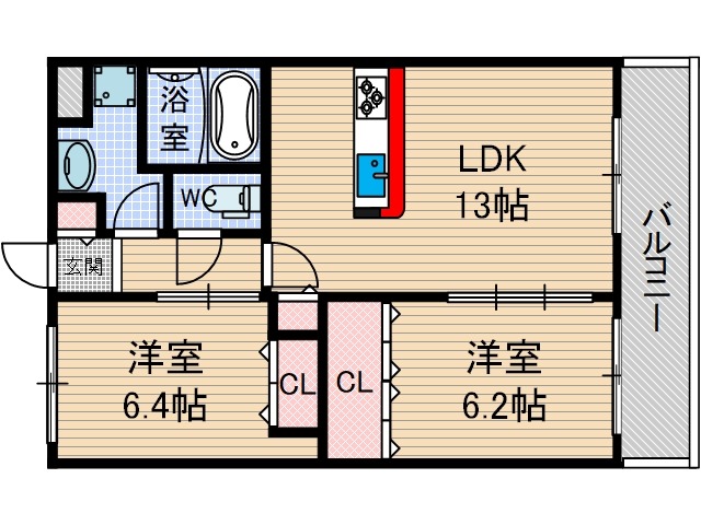 ルモンドセントレの間取り