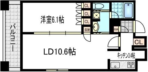 中金仏町の完工年月(2006年8月)築の賃貸マンションの間取り