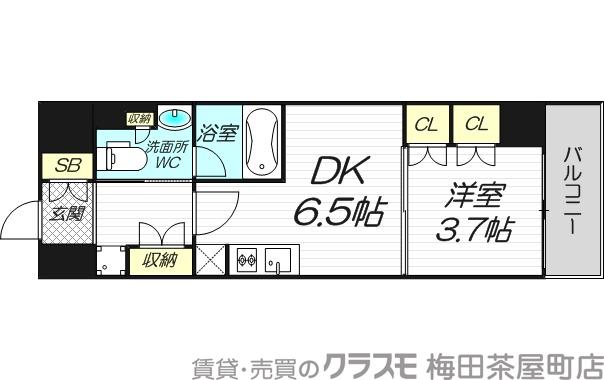 塚本の完工年月(2024年7月)築の賃貸マンションの間取り