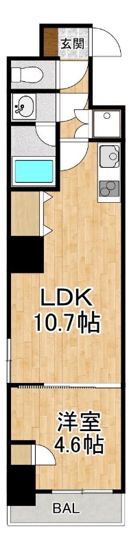 Orchid Court四条大宮の間取り